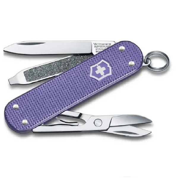 Нож-брелок VICTORINOX Classic SD Alox Colors "Electric Lavender" 0.6221.223G