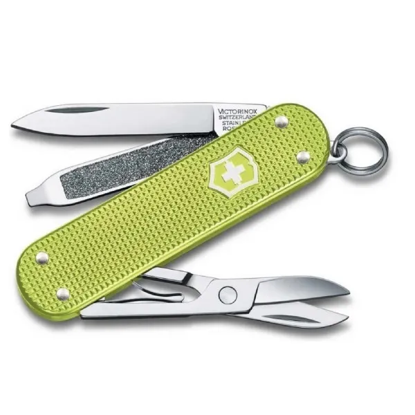 Нож-брелок VICTORINOX Classic SD Alox Colors "Lime Twist" 0.6221.241G