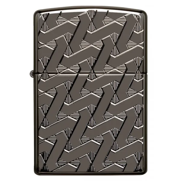 Зажигалка Black Ice® ZIPPO 49173 Armor Geometric Weave Design